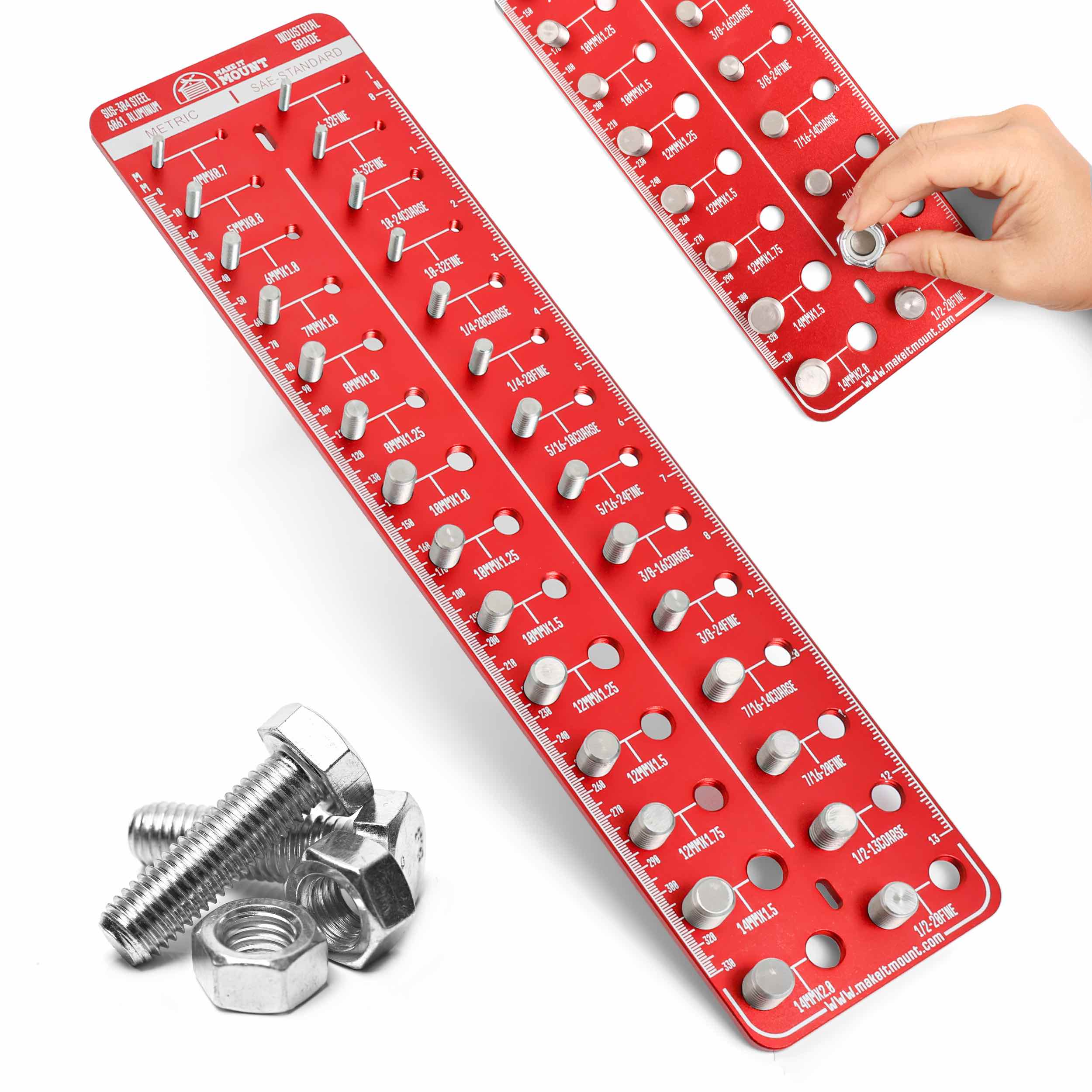 Magnetic 28 Thread Gauge Checker for Nuts and Bolts