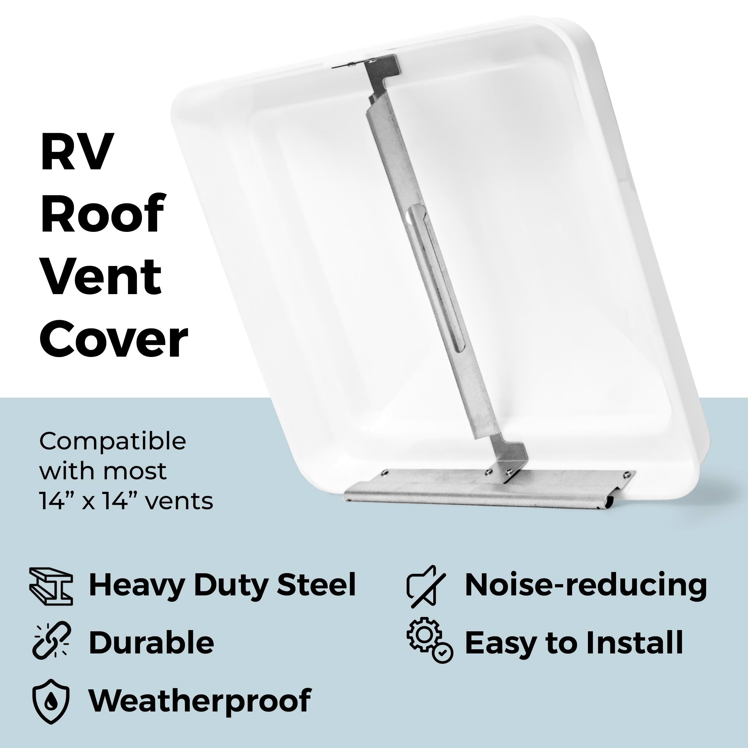 14" UNIVERSAL RV ROOF VENT COVER